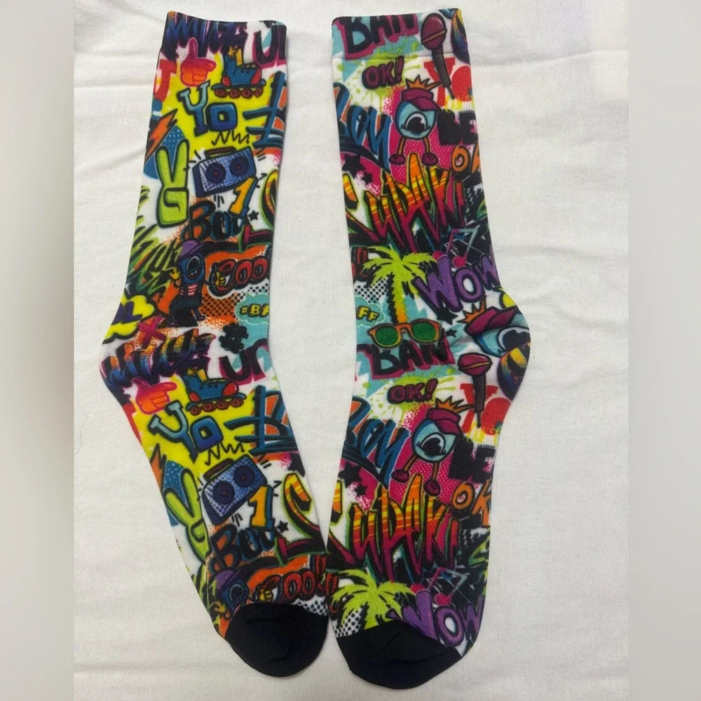 Graffiti Pattern Socks